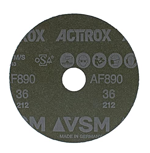 VSM ACTIROX во форма на жито во форма на жито со горната големина на керамичка смола, диск, 5 x 7/8, 36 решетки, грубо одделение, поддршка