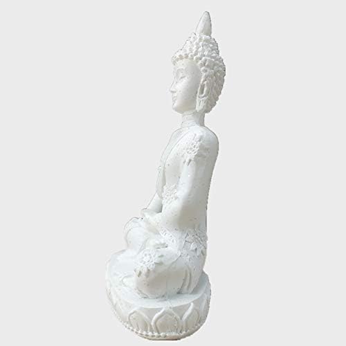 Статуа на Вилеад Буда за таблета за домашни канцеларии, тајландски Шакијамуни седеше статуа со бронзена завршница, 4,3 ”минималистички песочник