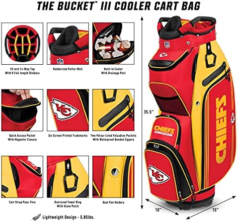 Тимски напор NFL The Bucket III ладилна торба за голф