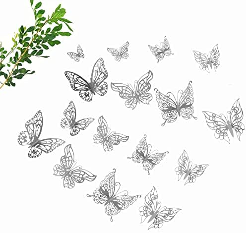48 декоративни налепници за ѕид од пеперутка, Отстранлива Метална Налепница За Ѕидови Мурални Налепници За Детска Спална Соба Расадник Во