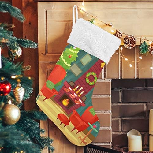 Пимилагу ги украси Божиќните простории Божиќни чорапи 1 пакет 17,7 , виси чорапи за Божиќна декорација