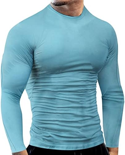Маици за компресија на тренингот PDFBR маички со долги ракави, тенок, фит, брзо сушење на дното на дното, еластична атлетска салата за теретани
