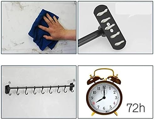 Zyhmw Space Aluminum Black White 6 Hooks 8 Hooks 10 Hooks Free Punching Easy за инсталирање на хотелски домашен пешкир за пешкири