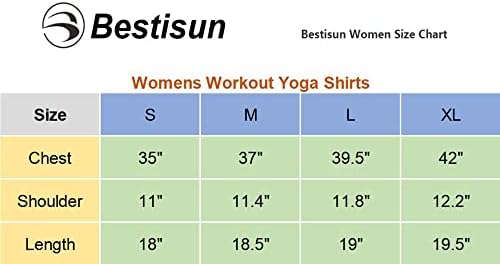 BestiSun Women Women Charped Truickult Tops Атлетски јога вежба за танцување кошули спортски тренинзи на култури врвови