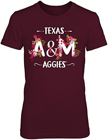 Маица на Fanprint Texas A & M Aggies - Само жена која го сака својот тим Вер 2