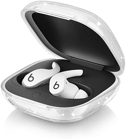 Кореда компатибилен со Beats Fit Pro Cove Cover, мека чиста TPU транспарентна заштитна шок -изолирана кутија дизајниран за отчукувања на Apple Fit Pro 2021 Earbuds Case за жени мажи