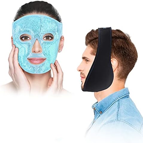 Buthуго пакет на мраз пакет и гел маска за лице за олеснување на болката