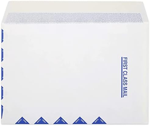 Големи безбедносни коверти, за побарување за осигурување HCFA-1508, CMS-1500 Форми, затворање на само-заптивка, ~ Плик за десен прозорец