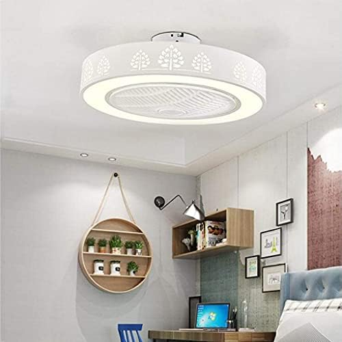 Fanубител на таванот на Јангбо со светлина 55 см тавани навивачи ресторани во спална соба тавани со светла со далечински управувач