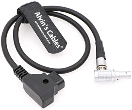 Каблите на Алвин Д-ТАП до 2 пински машки кабел за моќност на десниот агол за Teradek Bond, Teradek Bolt, SmallHD Monitor 45cm | 18inches