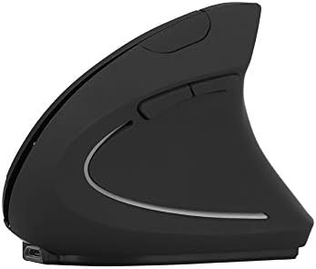 ZPSHYD Безжичен Вертикален Ergономски Глушец, 2.4 GHz Оптички 1600dpi Безжичен Mономски Гејмерски Глушец За Полнење На Глувчето