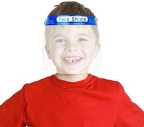 10 парчиња деца што можат повторно да се користат за лице со јасен вид, прилагодливи, лесни и дише летно лице ново-сино