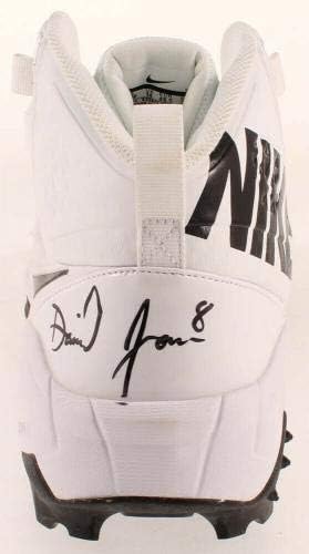 Daniel Jones NY Giants го потпишаа патеката за чевли на Nike Football Cleat Sneaker JSA, сведок на COA - Автограмирана NFL Cleats