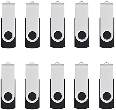 САД, големо 10 пакувања U Диск пакет USB Flash Drives Swivel Thumb Drive Memory Stick)