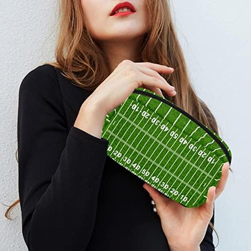 Чанта за шминка на униси, Американска Торба За Козметика На Фудбалско Игралиште Пренослива Торба За Патнички Воз Организатор На Футроли За Додатоци