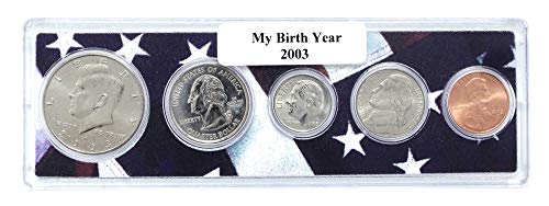 2003-5 Година На Раѓање На Монети Поставена Во Американски Носител На Знаме Нециркулирана