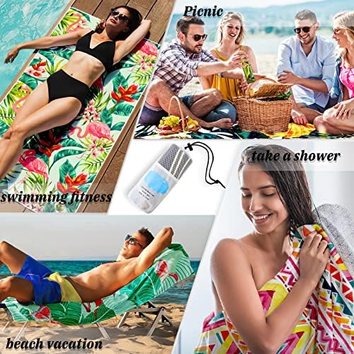 Exclusivo mezcla Голема брза суво плажа крпа, супер апсорбирачки песок бесплатен микрофибер крпи за плажа за деца, компактен пешкир