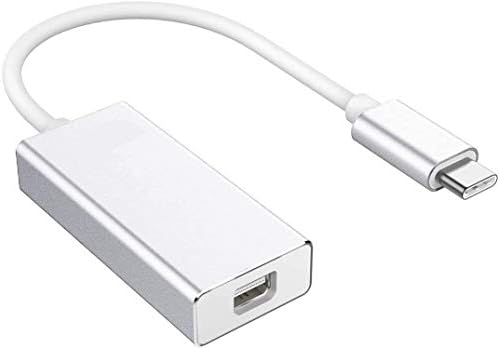 ZHIYUAN® USB C До Mini Displayport Адаптер, USB Тип C До Мини Dp Кабел Адаптер 4K 60Hz Thunderbolt 3-Сребрена