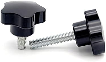 Завртки за палецот за прицврстување на копчињата за завртки за завртки starвездени копчиња M6 x 15mm бакелит пентагонална слива во форма