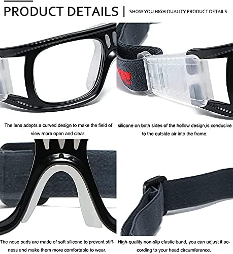 Шин Кели Професионален спортски очила за возрасни заштитни очила за безбедност Очила за кошарка за мажи со прилагодливи