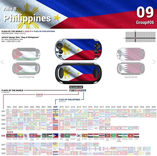Sony PlayStation Вита Дизајн Кожата знаме На Филипините Налепница Налепница За PlayStation Вита