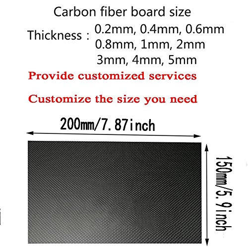 Лист од Плочи од јаглеродни Влакна 0, 4ммх100ммх400мм,ЗА Самостојна Рамка За Беспилотни Летала Итн Дебелина Табла Од Чисти Јаглеродни Влакна
