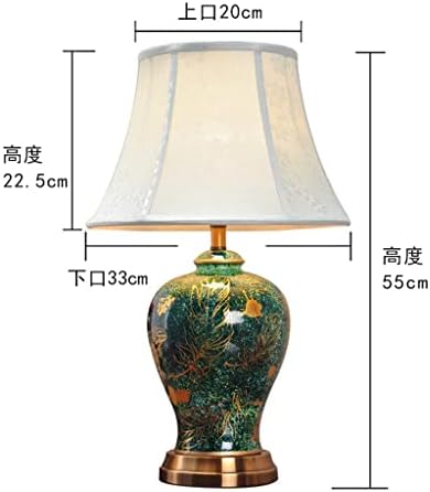 Ylyajy американски стил гроздобер пријатна романтична величествена лесна керамичка маса ламба за спална соба светло креветче покрај ламбата