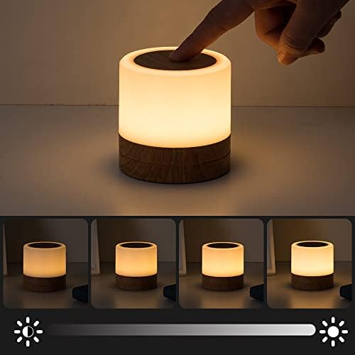 Amexi Night Light Simestand LAMP LED кревет за контрола на допир на допир за ламба за допир, преносна затемнета маса за кревети, ламби за допир