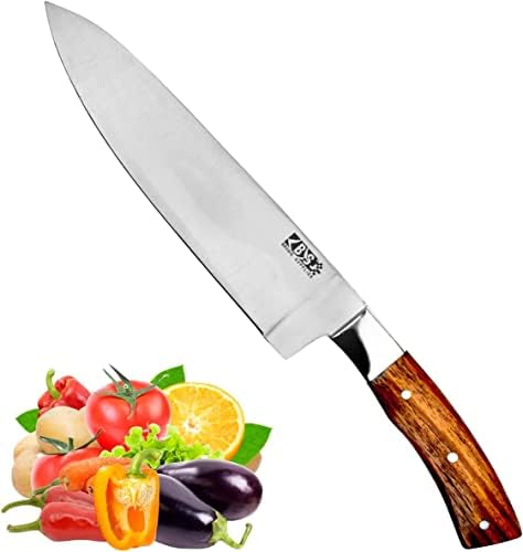 Снабдување со броза Ултра остри готвачи нож - рачно изработен професионален нож за готвачи - кујнски нож - 12 хром не'рѓосувачки челик