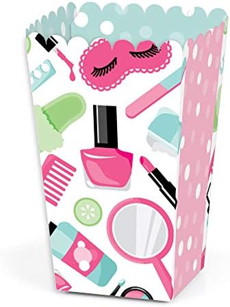 Голема точка на Спајскиот ден за среќа - Девојки за шминка за девојчиња фаворизираат кутии за третман на пуканки - сет од 12