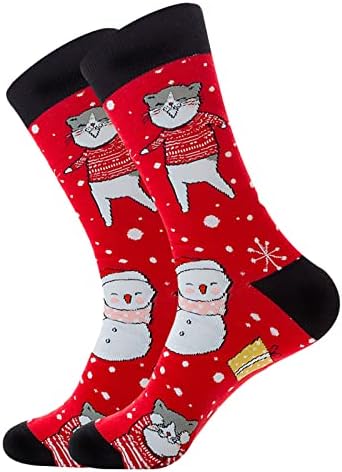 Божиќни Чорапи Жени Забава Шарени Памучни Празнични Чорапи Смешни Новини Чорапи На Екипажот Среќен Божиќ Снегулка Fall Атлетски Чорапи