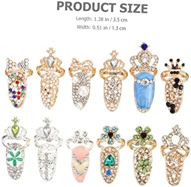 Stahad 84 парчиња нокти сет прстен ринг -прстен камен накит за жени скапоцени камења прстени за жени прсти прсти за жени привлечност