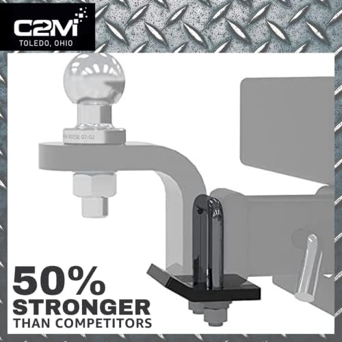 C2M Супер тешка приколка за приколка затегнувач за 2 „и 1,25“ удари | 50% посилни од конкурентите, стабилизатор на анти -штрајк за метежот за