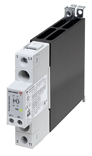 CARLO GAVAZZI RGC3A60D20KKE 3-Phase Solid State Relay and Contactor, 54 mm Width, Maximum 20 amp AC per Pole Switching, Up to 20 hp