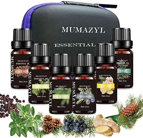 Постави сет за есенцијални масла Mumazyl 6 Pack и 8 пакувања есенцијални масла