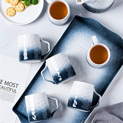Hdrzr градиент керамички чај постави вода чаша чај сад ладен котел со табела за домаќинство попладне чај чаша поставена кафе чаша сет