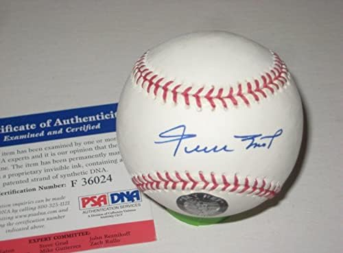 Вили Мејс потпишан официјален MLB бејзбол w/psa coa & кажете еј холограм - автограмирани бејзбол