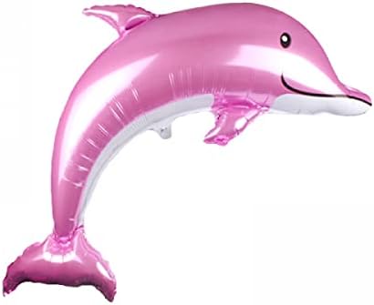 6 компјутери Долфин балон сет 7 -ми роденден девојче розови деца роденден роденден роденденски делфин балон 8 години океански роденденски
