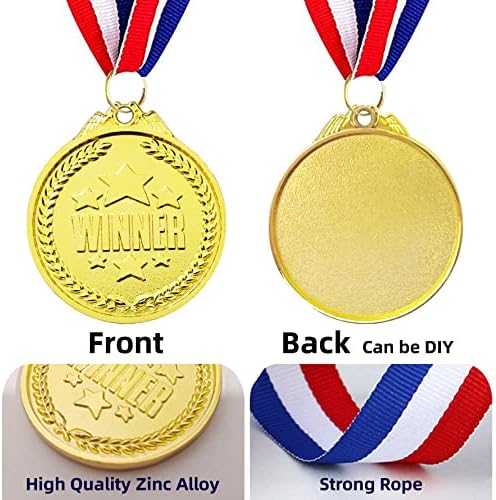Sunioine 12 медали за награди за пакувања за деца, медали за победници во олимписки медали во олимписки медали со лента за вратот