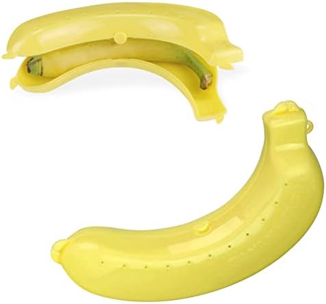 Банана Заштитник Кутија Симпатична 3 Бои Овошје Банана Заштитник Кутија Држач Случај Ручек Контејнер Складирање Нови