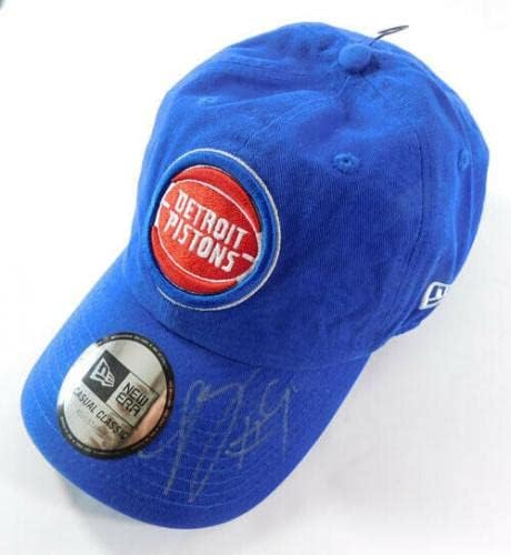 Нова ера прилагодлива капа капа на Детроит Пистонс потпишан од Лангстон Галовеј Автоматски - автограмирани НБА капи