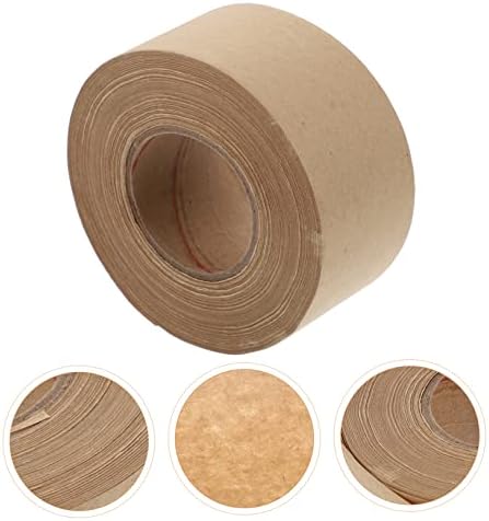 Тофику 5 парчиња Крафт хартија лента за маскирање лента кафеава лента за миење садови, кафеава хартиена лента хартија заптивка заптивка