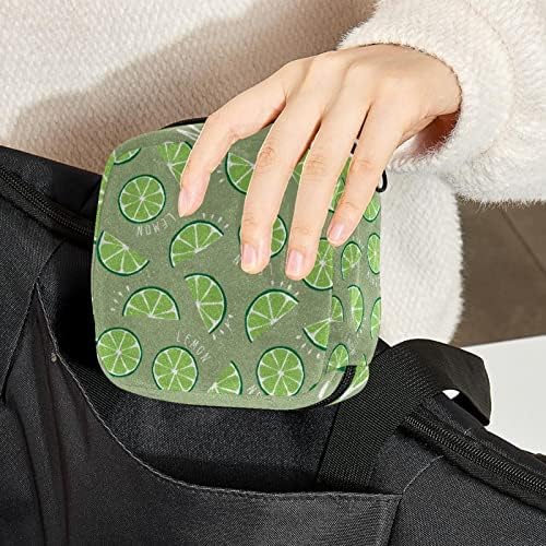 Орјуекан санитарна торба за складирање на салфетки, торба за преносен период за жени девојки менструална чаша торбичка, летен овошен