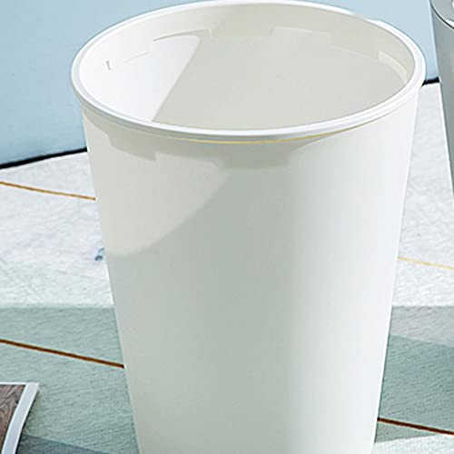 Allmro Мал ѓубре може бело пластично ѓубре конзерва, тркалезна конзерва за ѓубре со капак