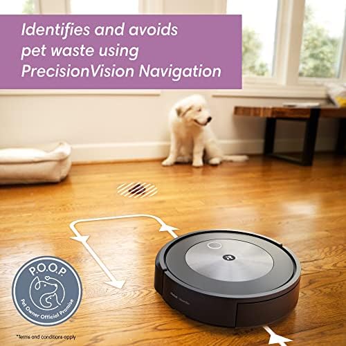 iRobot Roomba j7 Wi-Fi Поврзан Робот Вакуум-Идентификува И избегнува Пречки како Отпад од домашни миленици &засилувач; Жици,