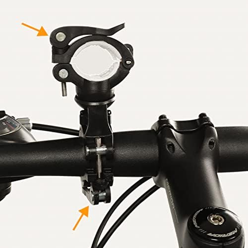 Abaodam 8 PCS Преносен велосипедски светлосен држач за држачи на фенерче за велосипедска светлина