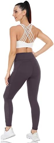 Southfit јога панталони за жени со џебови со висока половината јога фитнес мека тренингот што работи спортски салата за салата со