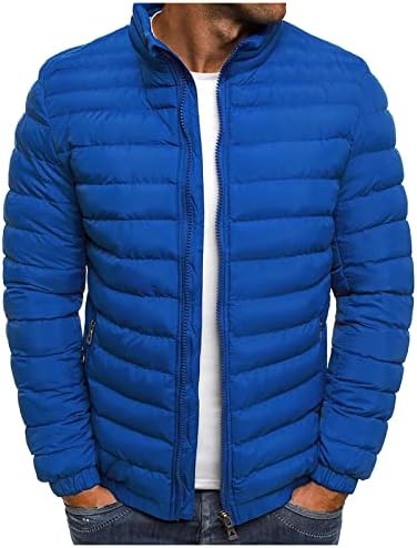 Uofoco јакни за есенска зимска зима цврста боја поштеди преголема загреана јакна за пакувања за машка лесна палто