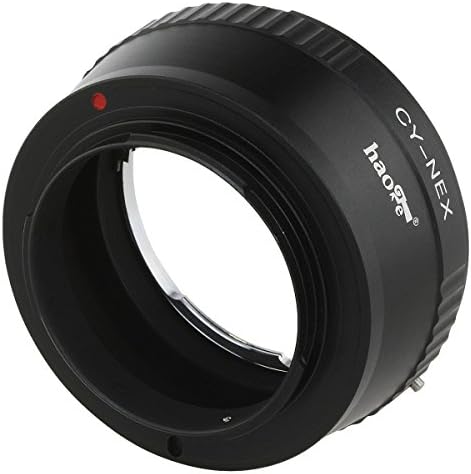 Адаптер за монтирање на леќи Haoge за Contax Yashica c/y Cy Mount Lens To Sony E Mount Nex Camera како A3000 A3500 A5000 A5100 A6000 A6400 A6500