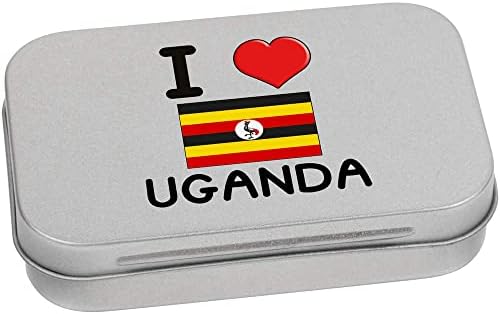 Azeeda 80mm 'Јас ја сакам Уганда' Метална кутија со калај/складирање